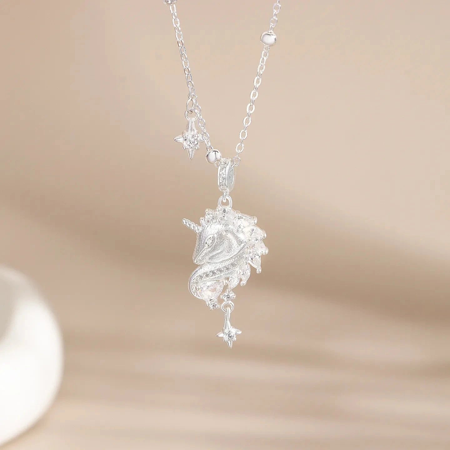 Dreamy Unicorn Necklace | 925 Sterling Silver Gold Plated - Symbol of Magic & Individuality - Aruary Studio ｜ Artisanal Jewelry