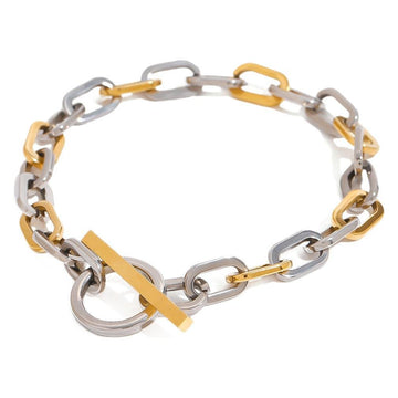 European - American Luxury Two - Tone Chain Bracelet - 18K Gold Plated Stainless Steel, Waterproof & Hypoallergenic - Aruary Studio ｜ Artisanal Jewelry