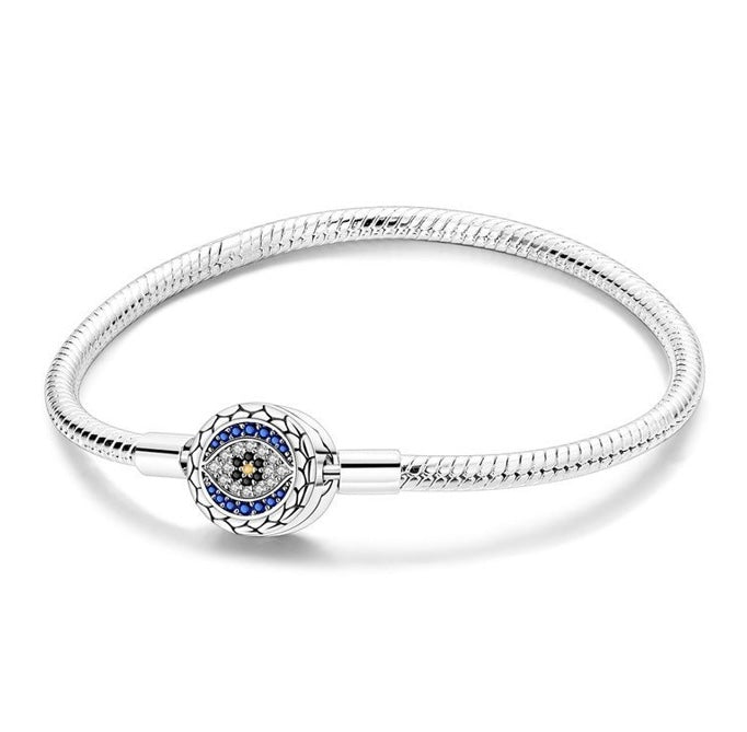 Evil Eye Series Stackable Base Bracelets | Alloy + Zircon - Pandora - Style Personalized Protection Jewelry - Aruary Studio ｜ Artisanal Jewelry