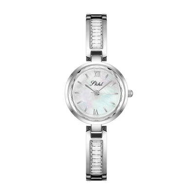 Exquisite Crystal Chain Watch - 34mm Quartz Kaleidoscope Dial, Mineral Glass, Alloy Clasp - Aruary Studio ｜ Artisanal Jewelry