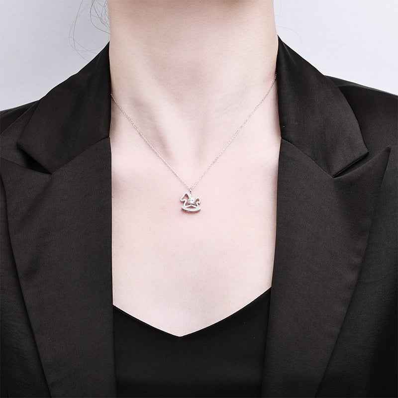 0.5ct "Pure Joy" Rocking Horse Necklace