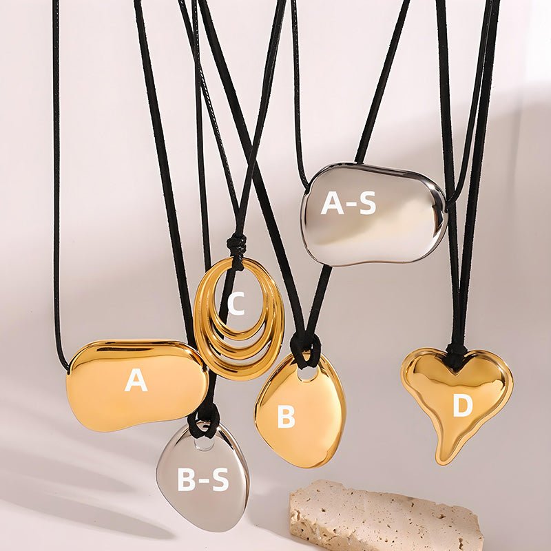 Geometric Asymmetric Titanium Steel Choker Necklace - Modern Minimalist Statement Jewelry - Aruary Studio ｜ Artisanal Jewelry