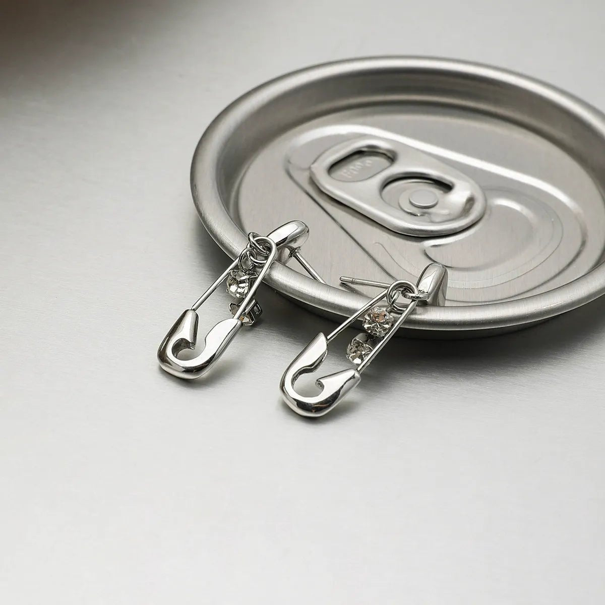 Hypoallergenic Titanium Steel Zircon Stud Earrings | 5A Cubic Zirconia | Silver Tone | Everyday Luxury - Aruary Studio ｜ Artisanal Jewelry