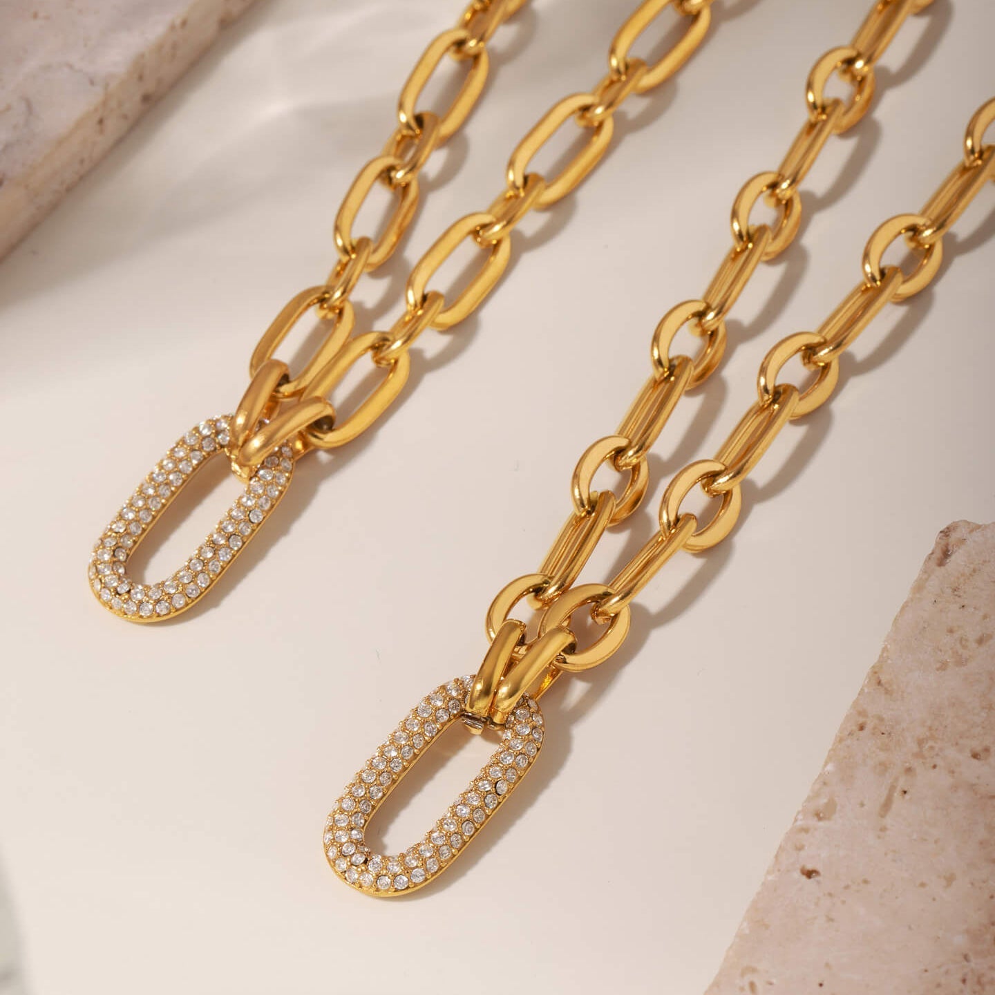 Micro - Pavé Zircon Collarbone Necklace/Bracelet - Aruary Studio ｜ Artisanal Jewelry