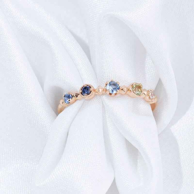 Rainbow Eternity Band Ring - Stunning Rainbow Eternity Ring for Timeless Elegance