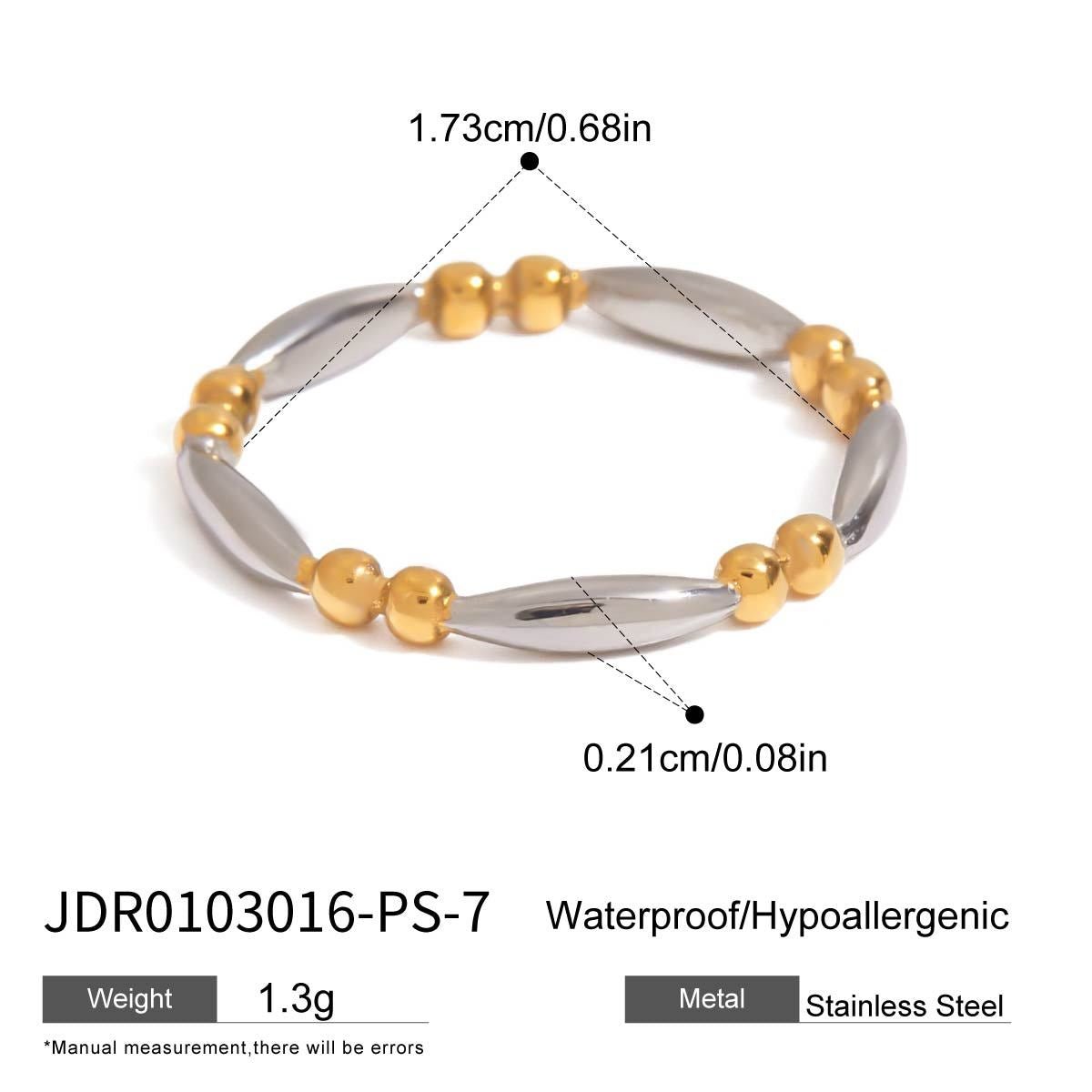 Pink Zircon Titanium Steel Ring - Aruary Studio ｜ Artisanal Jewelry