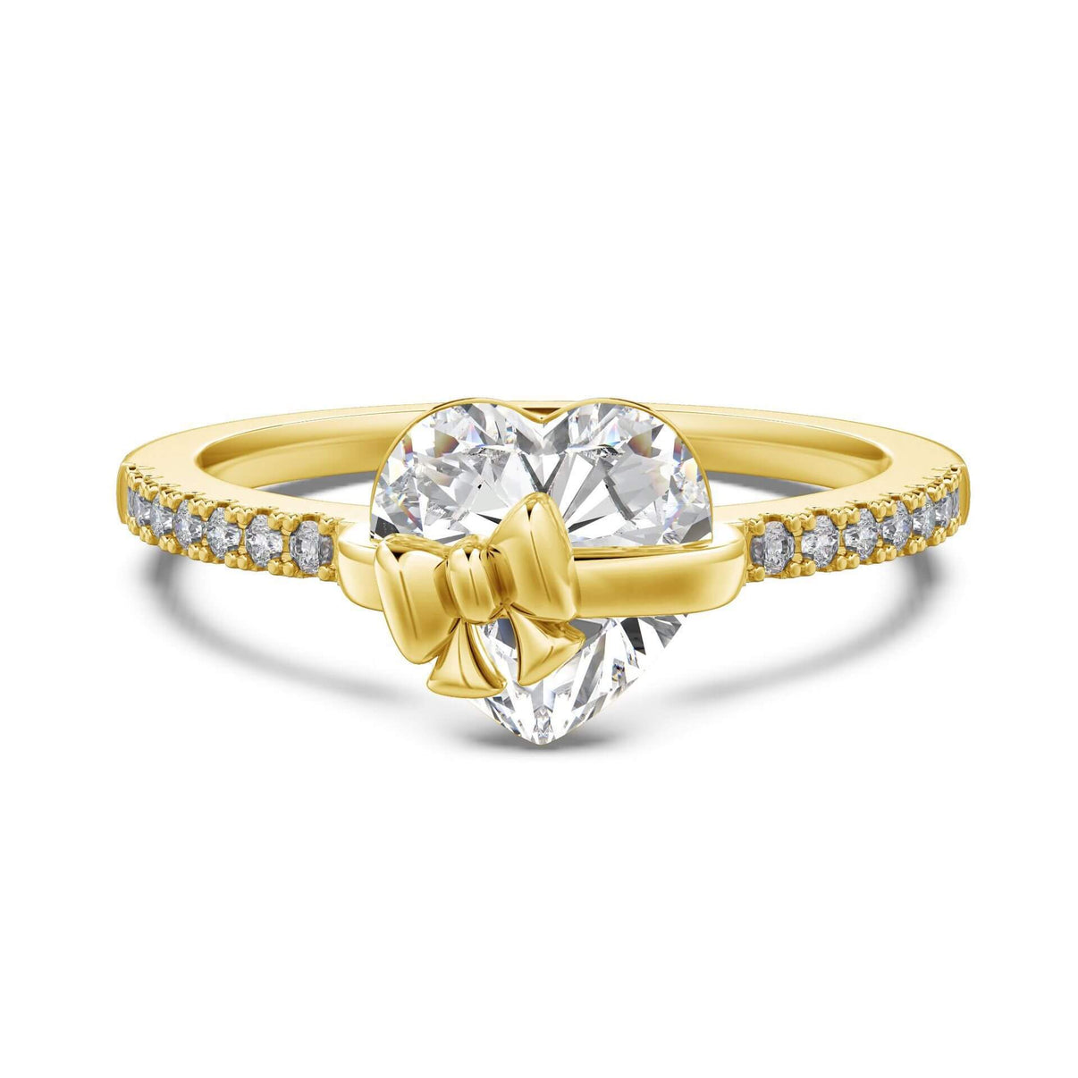 Coquette Bow & Heart Ring - Aruary Studio ｜ Artisanal Jewelry