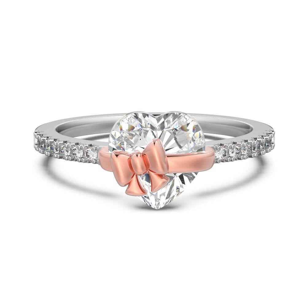 Coquette Bow Heart Ring - Elegant Jewelry for Every Occasion