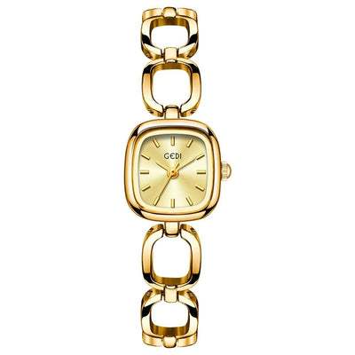 Sporty Square Chain Watch for Women - Quartz Movement, Water - Resistant - Aruary Studio ｜ Artisanal Jewelry