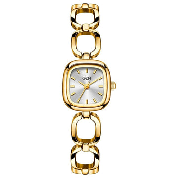 Sporty Square Chain Watch for Women - Quartz Movement, Water - Resistant - Aruary Studio ｜ Artisanal Jewelry