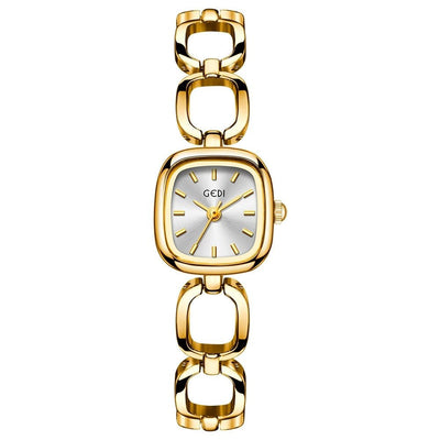 Sporty Square Chain Watch for Women - Quartz Movement, Water - Resistant - Aruary Studio ｜ Artisanal Jewelry
