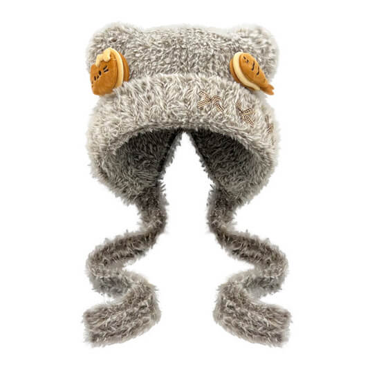 Teddy bear plush hat | Polyester Fleece - Aruary Studio ｜ Artisanal Jewelry