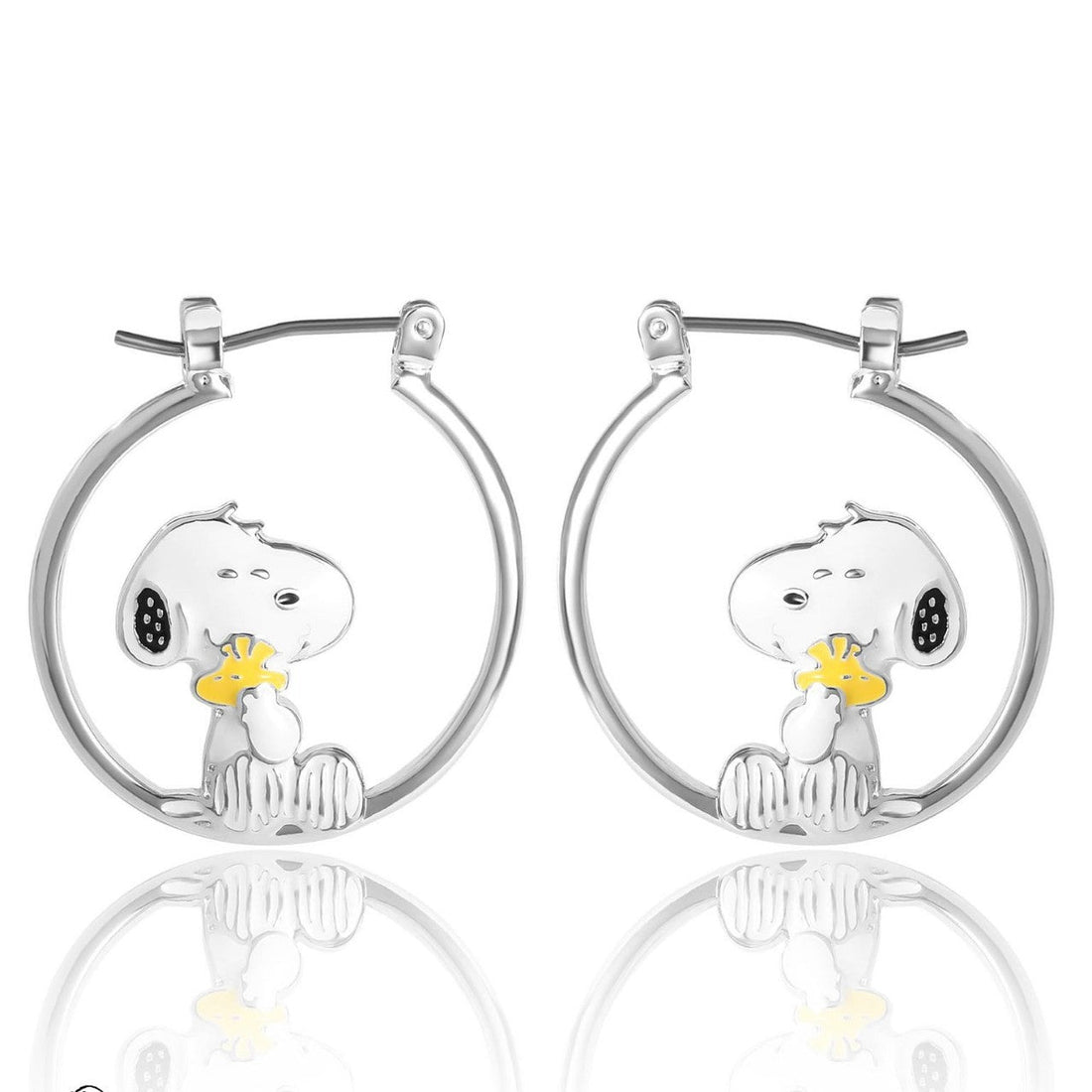 Titanium Steel Snoopy Hoop Earrings - Aruary Studio ｜ Artisanal Jewelry