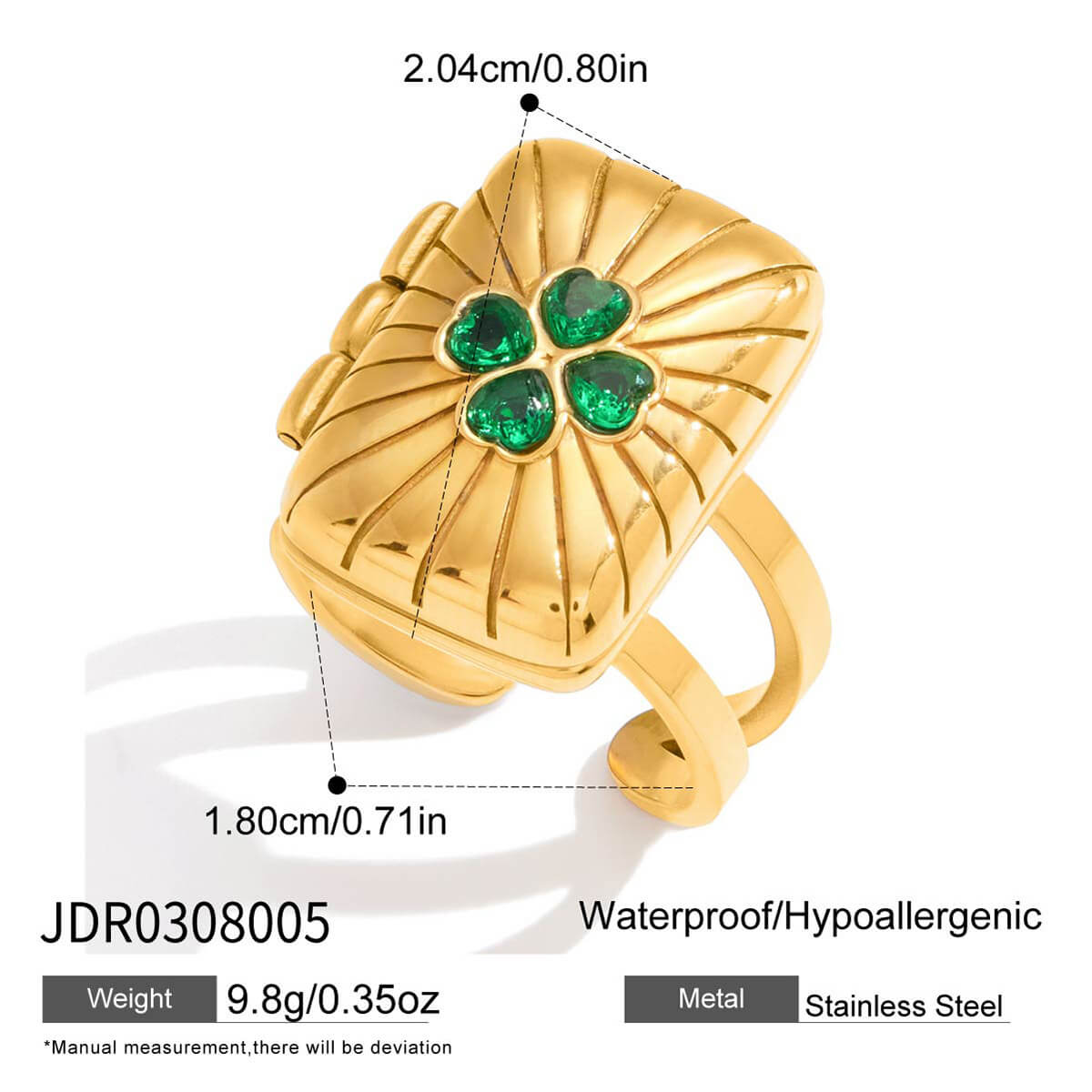 Vintage - Inspired Celestial Secret Locket Ring - Aruary Studio ｜ Artisanal Jewelry